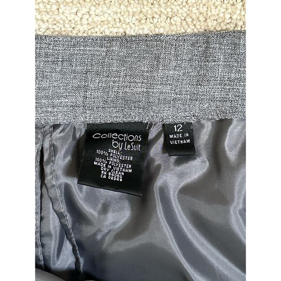 Collections By Le Suit Gray Paint Suit Size 12 Work Church - Picture 8 of 8